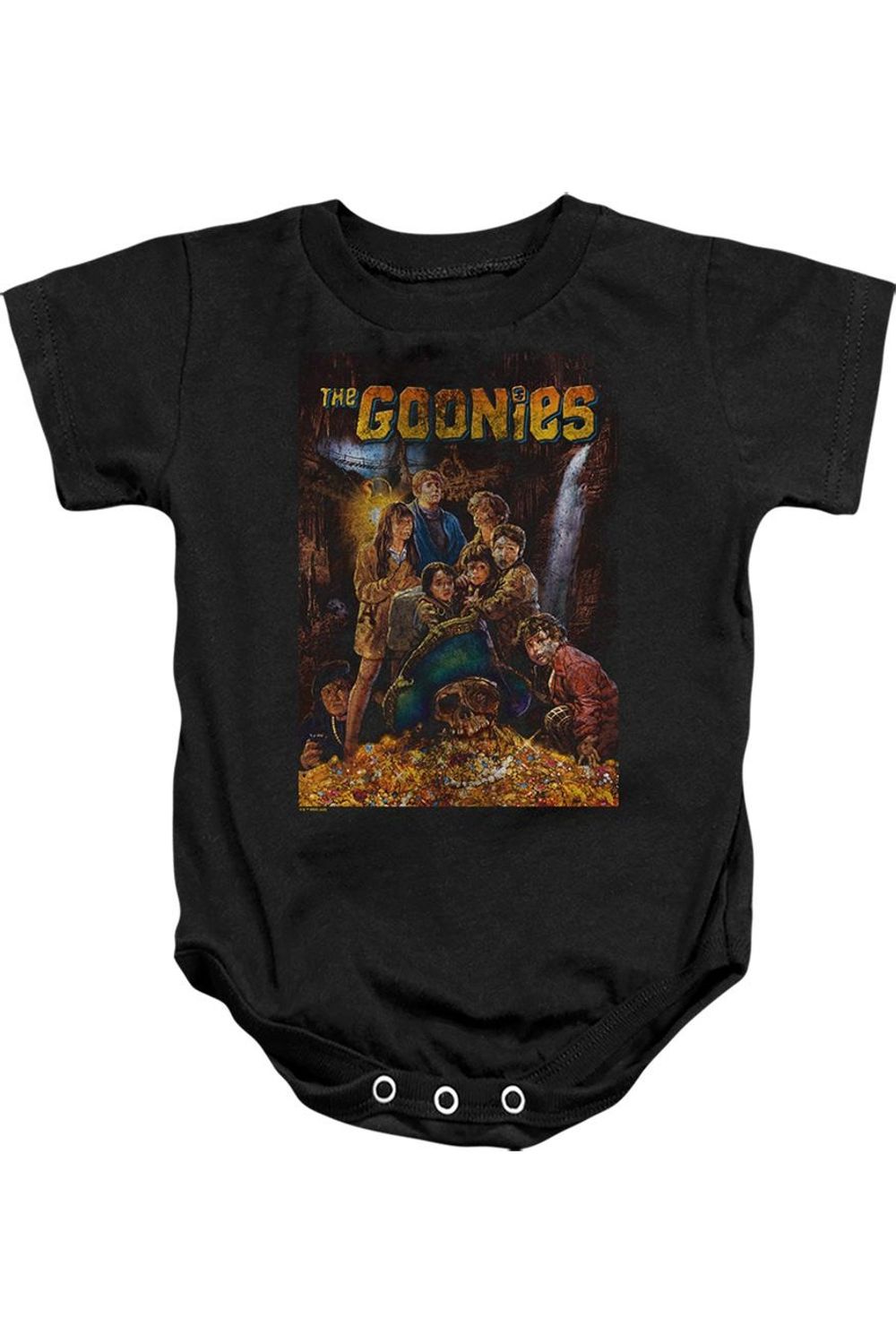 Детский комбинезончик с застежкой в виде постера фильма «Гуни» Gildan, черный
Детский комбинезончик с застежкой в виде постера фильма «Гуни» Gildan, черный