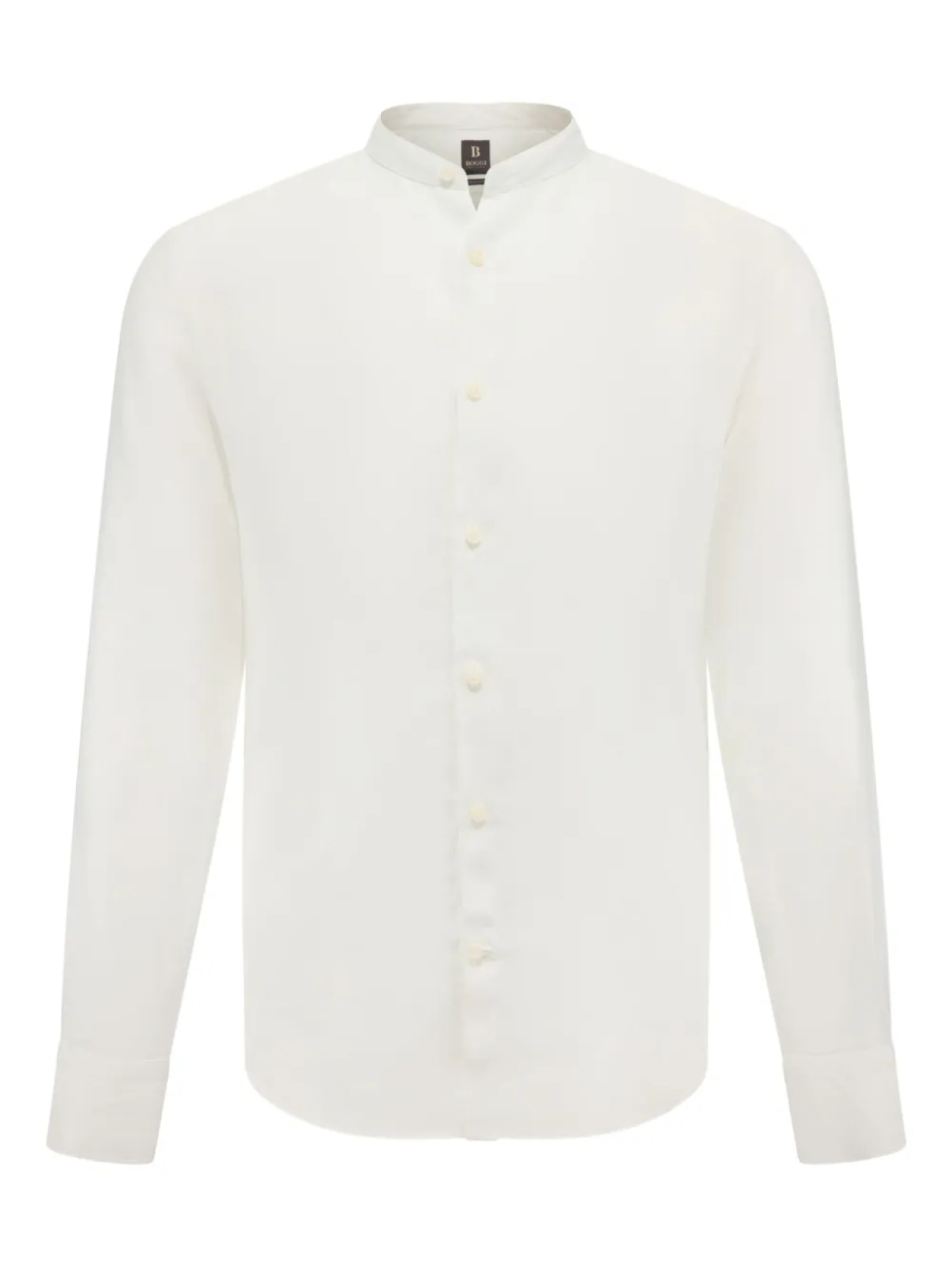 Льняная рубашка Boggi Milano, белый 
Льняная рубашка Boggi Milano, белый