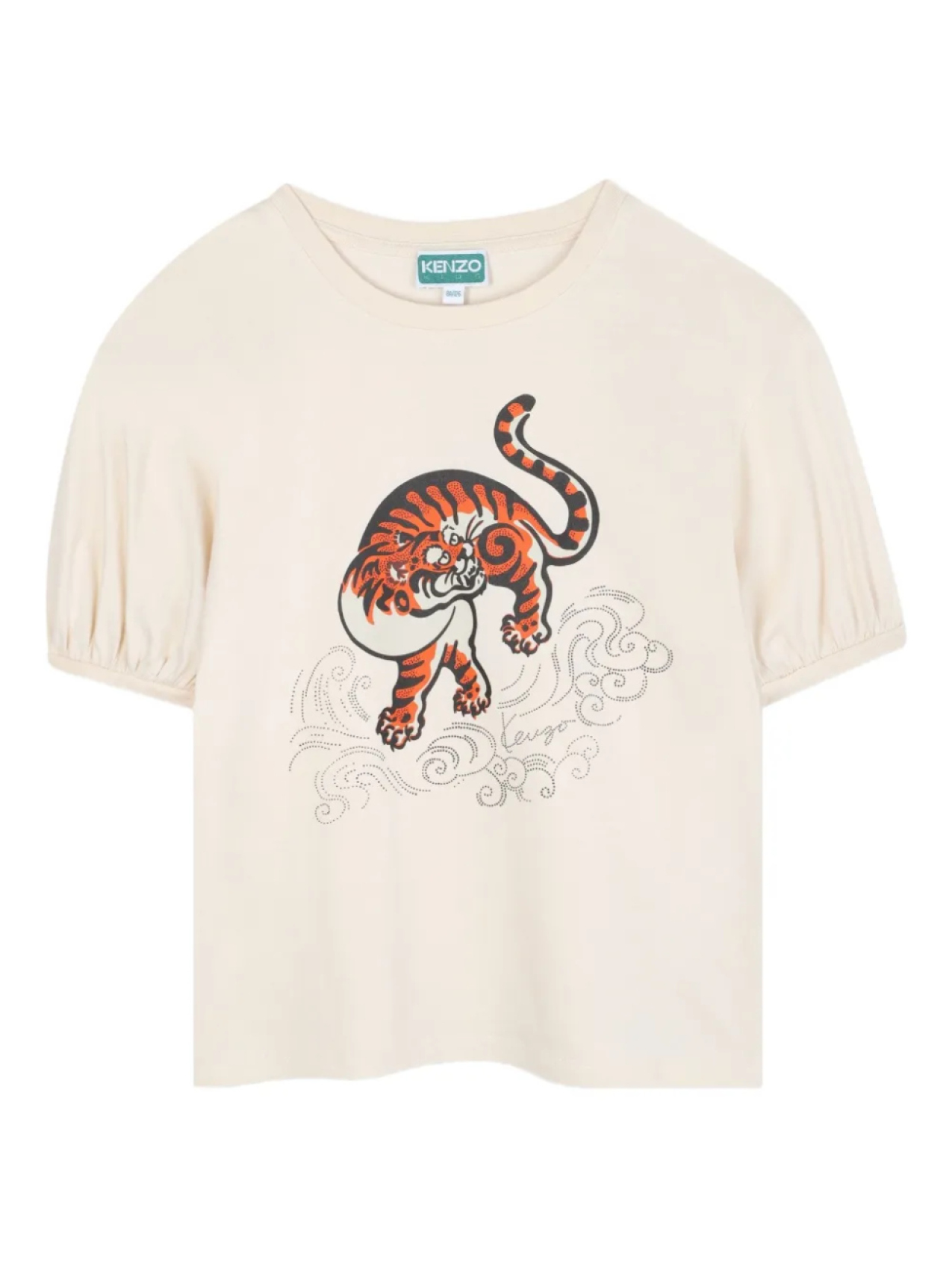Футболка с принтом тигра и рукавами-фонариками Kenzo Kids, нейтральный
Футболка с принтом тигра и рукавами-фонариками Kenzo Kids, нейтральный