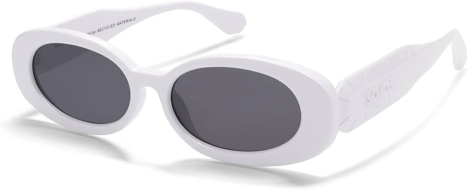Солнцезащитные очки SOJOS Ocean Collection Retro Oval Polarized для женщин и мужчин, винтажная оправа из переработанного пластика, экологичные, для защиты от солнца, White/Grey
Солнцезащитные очки SOJOS Ocean Collection Retro Oval Polarized для женщин и мужчин, винтажная оправа из переработанного пластика, экологичные, для защиты от солнца, White/Grey