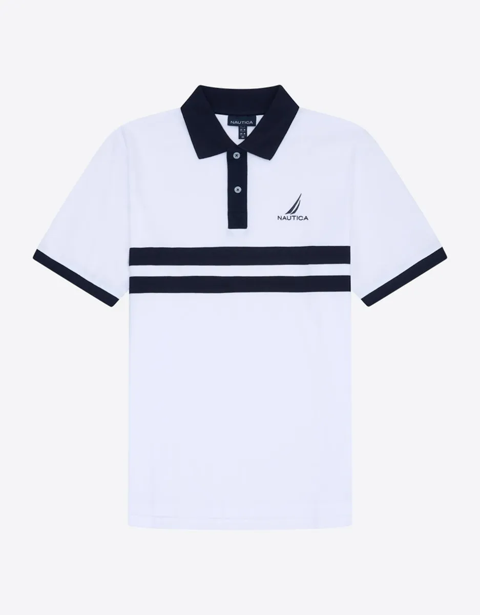 Мужская классическая рубашка поло с коротким рукавом Nautica, белый
Мужская классическая рубашка поло с коротким рукавом Nautica, белый