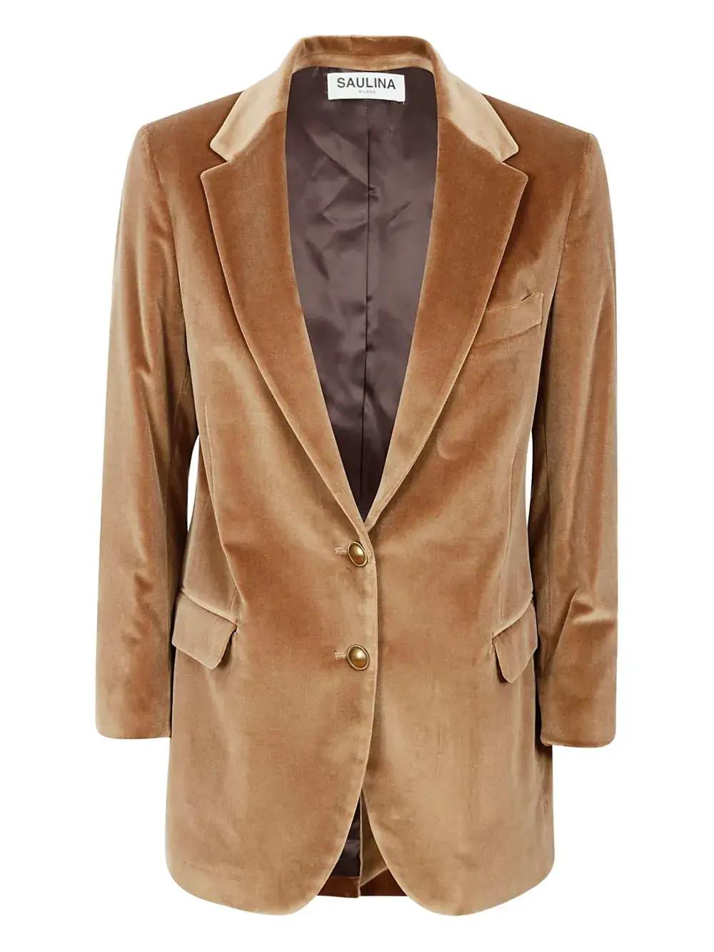 Бархатный пиджак Antonia Saulina, коричневый
Бархатный пиджак Antonia Saulina, коричневый