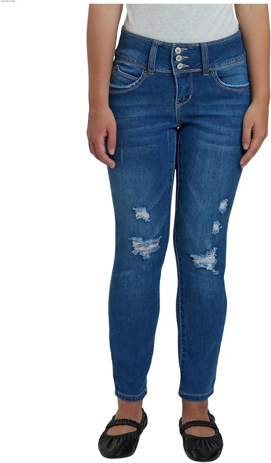 Royalty for Me Women's Petite Wannabettabutt 3 Button Skinny Ankle Sustainable Jean
Royalty for Me Women's Petite Wannabettabutt 3 Button Skinny Ankle Sustainable Jean