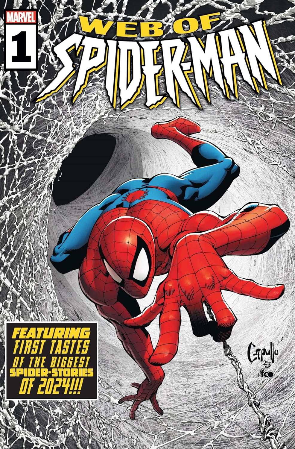 Web of Spider-Man #1 One-Shot Greg Capullo & FCO Plascencia Main Cover with Rated Comics Acrylic Backer (Rated Comics)
Web of Spider-Man #1 One-Shot Greg Capullo & FCO Plascencia Main Cover with Rated Comics Acrylic Backer (Rated Comics)