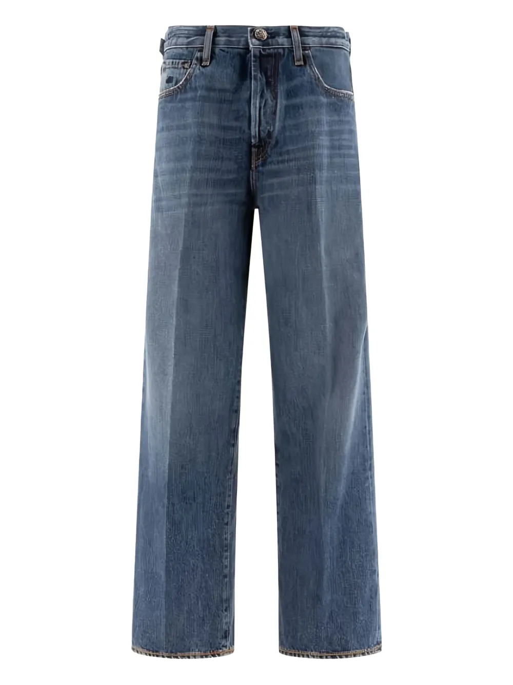 Хлопковые джинсы широкого кроя JACOB COHEN, синий
Хлопковые джинсы широкого кроя JACOB COHEN, синий