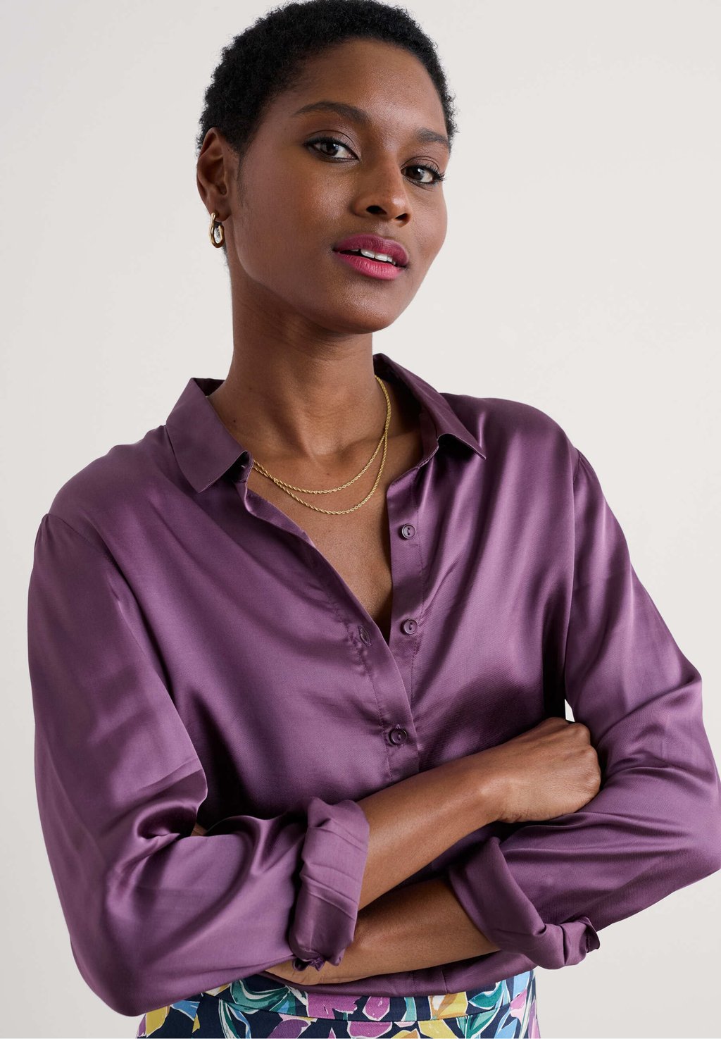 Блузка на пуговицах PAPAVER Seasalt Cornwall, фиолетовый
Блузка на пуговицах PAPAVER Seasalt Cornwall, фиолетовый