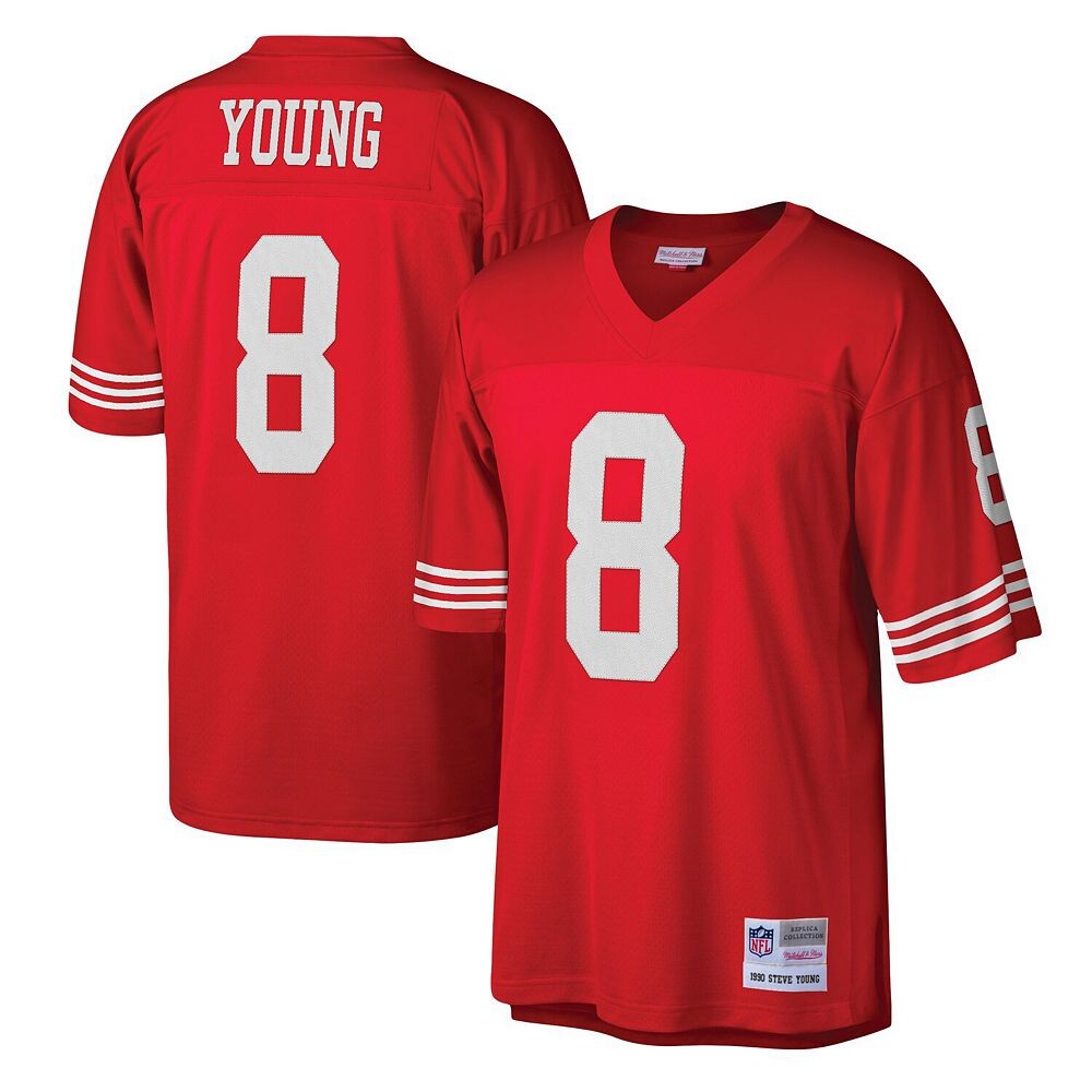 Мужская футболка Mitchell & Ness Steve Young Scarlet San Francisco 49ers Legacy Replica, красный
Мужская футболка Mitchell & Ness Steve Young Scarlet San Francisco 49ers Legacy Replica, красный