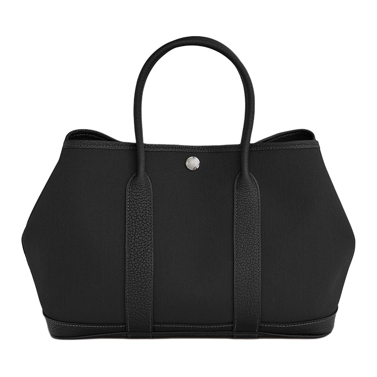 HERMES Сумка садовая холщовая с кожаными вставками унисекс черная
HERMES Сумка садовая холщовая с кожаными вставками унисекс черная