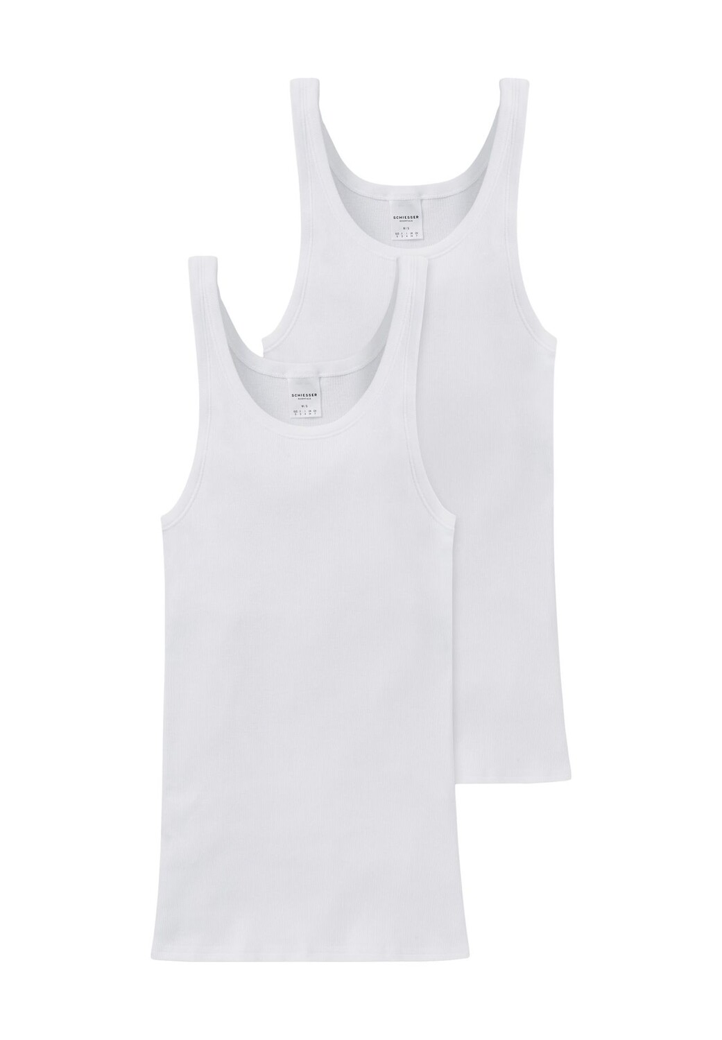 Мужская футболка из двух комплектов в рубчик с двойной окантовкой SCHIESSER
Мужская футболка из двух комплектов в рубчик с двойной окантовкой SCHIESSER