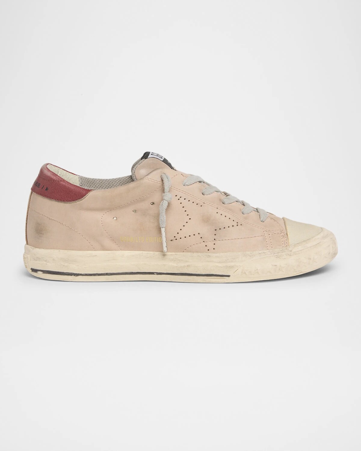 Мужские модные кроссовки Super-Star из нубука Golden Goose, бежевый/черный/белый 
Мужские модные кроссовки Super-Star из нубука Golden Goose, бежевый/черный/белый