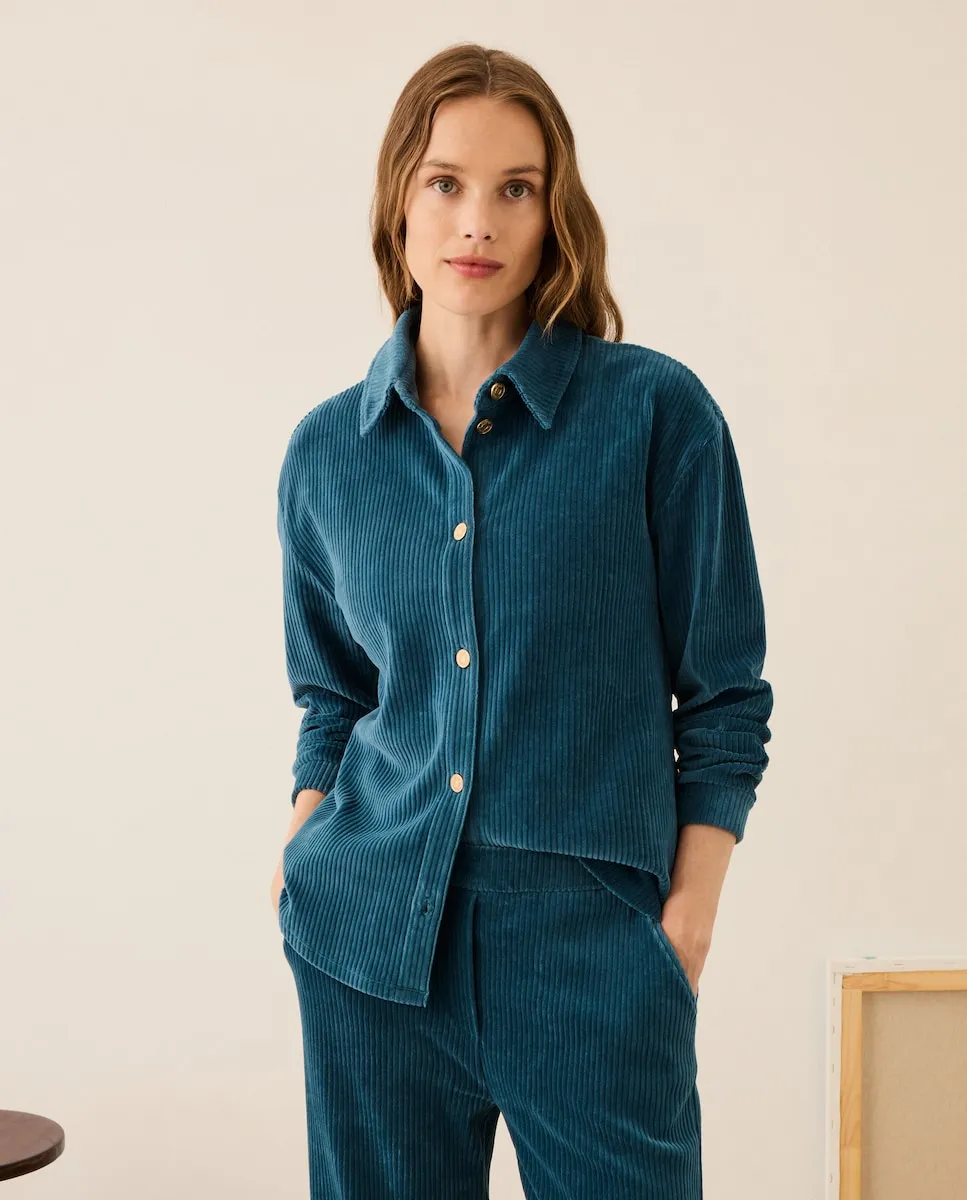 Рубашка на пуговицах с карманами и длинными рукавами Stella Rittwagen, темно-синий
Рубашка на пуговицах с карманами и длинными рукавами Stella Rittwagen, темно-синий