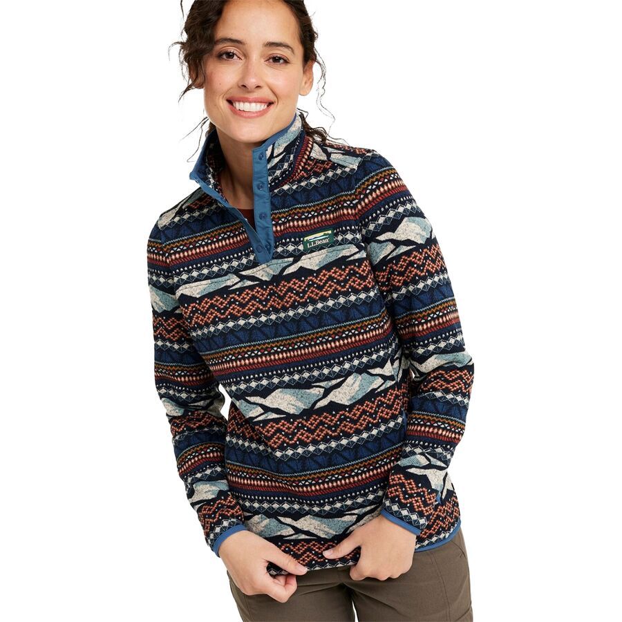 Женский флисовый пуловер Bean's Sweater с принтом LLBean LLBean, Carbon Navy Mountain FairIsle
Женский флисовый пуловер Bean's Sweater с принтом LLBean LLBean, Carbon Navy Mountain FairIsle
