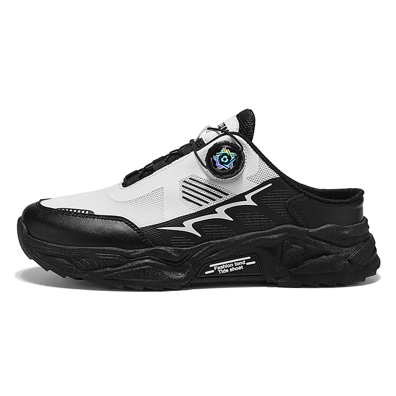 Wooden Rabbit Мужские противоскользящие тапочки с закрытым носком и резиновой подошвой бело-черные, цвет White Black
Wooden Rabbit Мужские противоскользящие тапочки с закрытым носком и резиновой подошвой бело-черные, цвет White Black