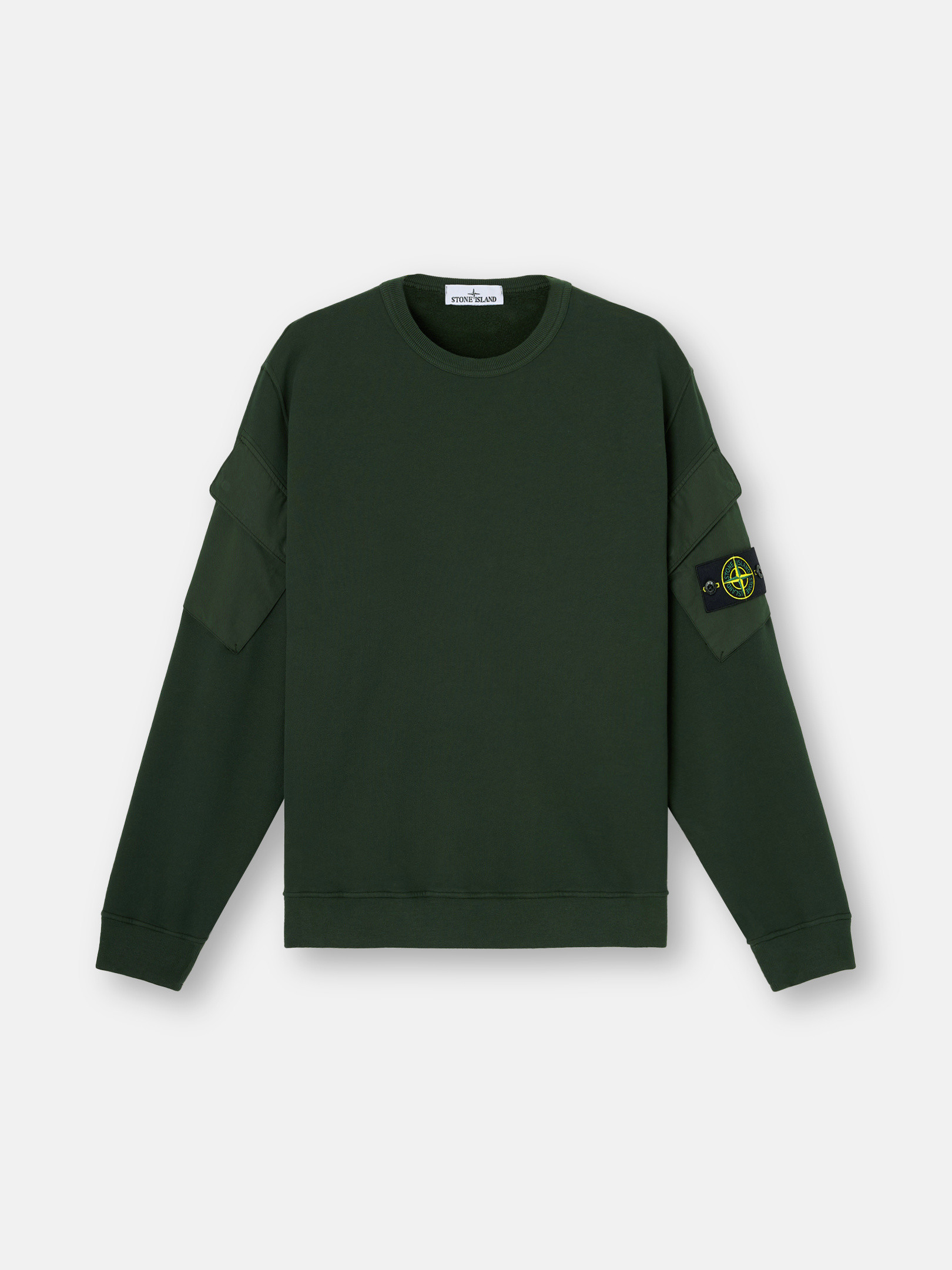 Толстовка прямого кроя с круглым вырезом и карманами на рукавах Stone Island 6100008 BRUSHED ORGANIC COTTON FLEECE, Juniper
Толстовка прямого кроя с круглым вырезом и карманами на рукавах Stone Island 6100008 BRUSHED ORGANIC COTTON FLEECE, Juniper