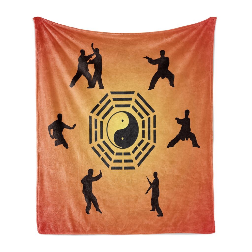 Мягкое фланелевое флисовое одеяло ABAKUHAUS Kung Fu, силуэты поз каратэ и центр Инь Ян, 175 x 230 см, темно-коричневый персик
Мягкое фланелевое флисовое одеяло ABAKUHAUS Kung Fu, силуэты поз каратэ и центр Инь Ян, 175 x 230 см, темно-коричневый персик