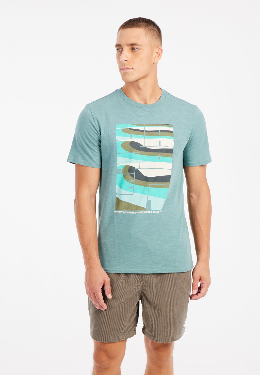 Футболка с принтом Protest, цвет Arcticgreen 
Футболка с принтом Protest, цвет Arcticgreen