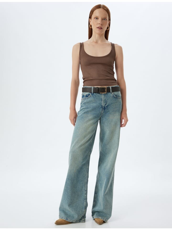 Топ KOTON Tank, коричневый
Топ KOTON Tank, коричневый