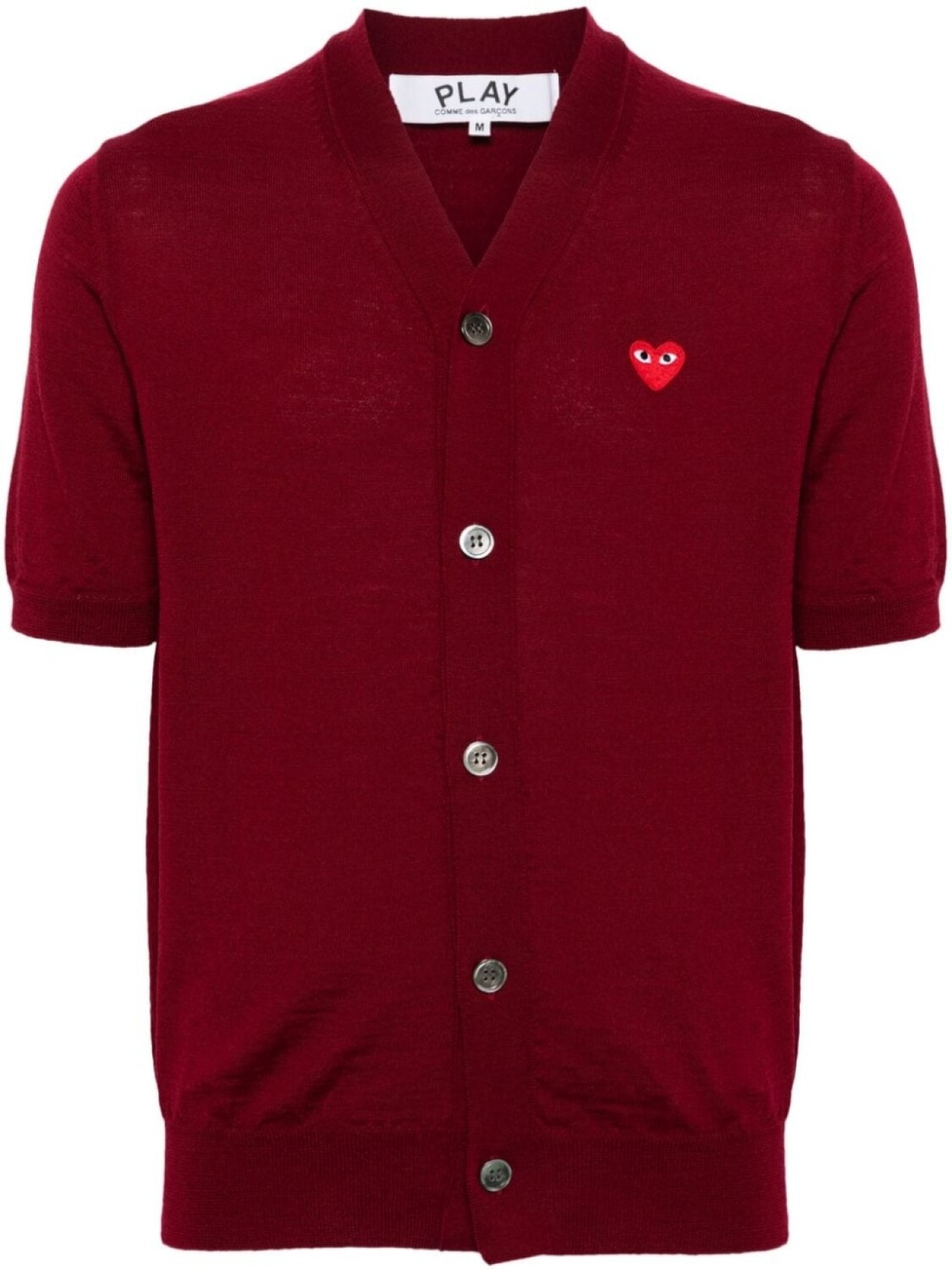 Comme Des Garçons Play шерстяной кардиган с V-образным вырезом, красный
Comme Des Garçons Play шерстяной кардиган с V-образным вырезом, красный