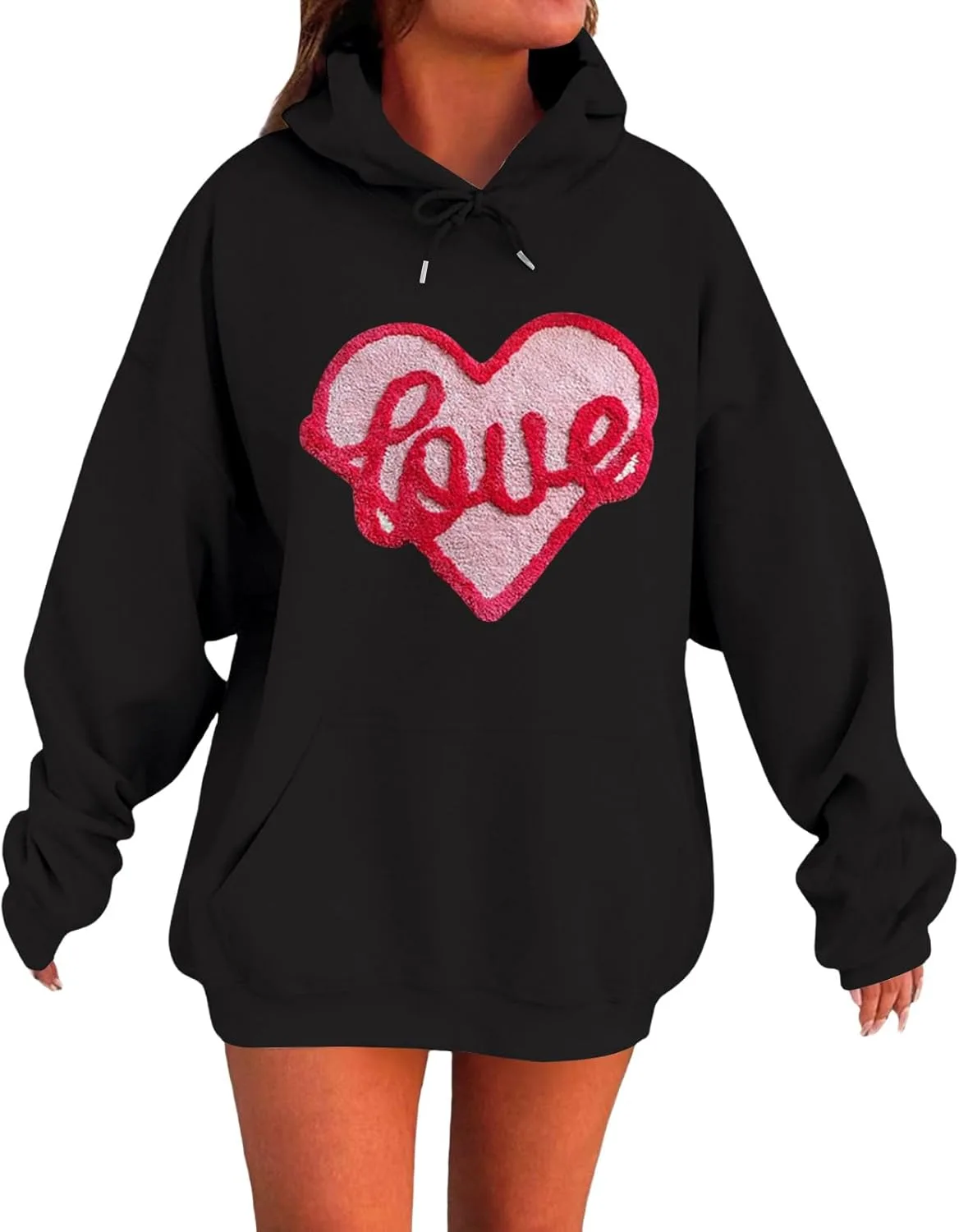 FQZWONG женская худи оверсайз с принтом и шнурком
FQZWONG женская худи оверсайз с принтом и шнурком