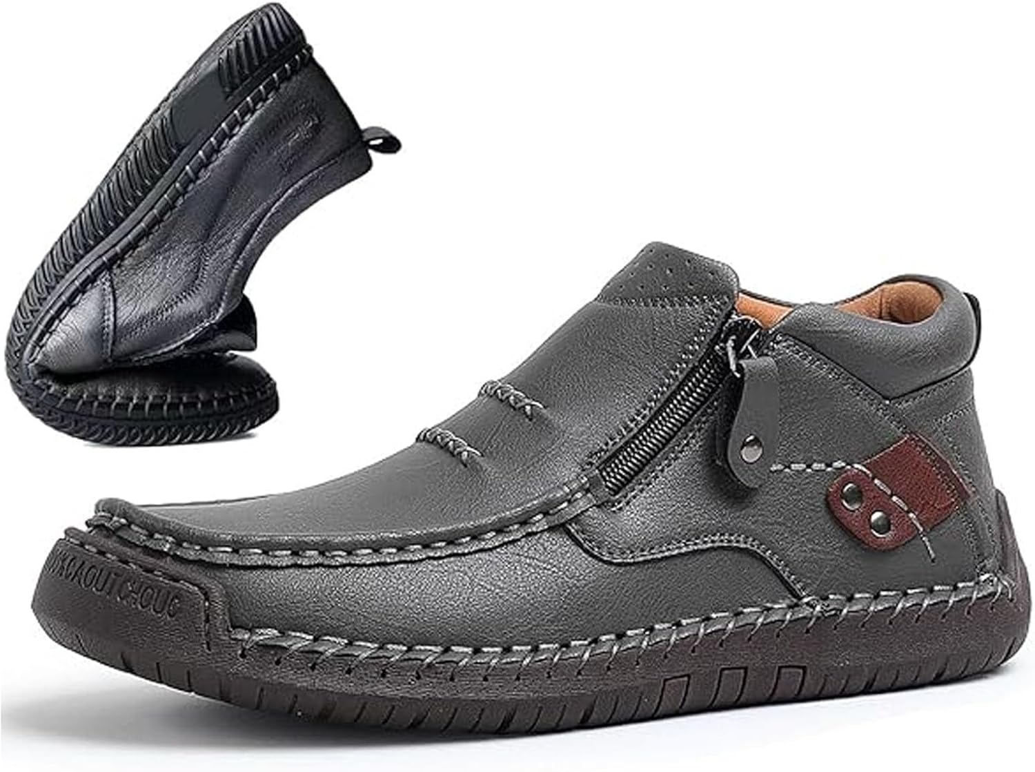 Мужские водительские ботинки, мужские ручной работы премиум-класса из кожи слипоны для вождения, путешествий и активного отдыха Generic, серый
Мужские водительские ботинки, мужские ручной работы премиум-класса из кожи слипоны для вождения, путешествий и активного отдыха Generic, серый