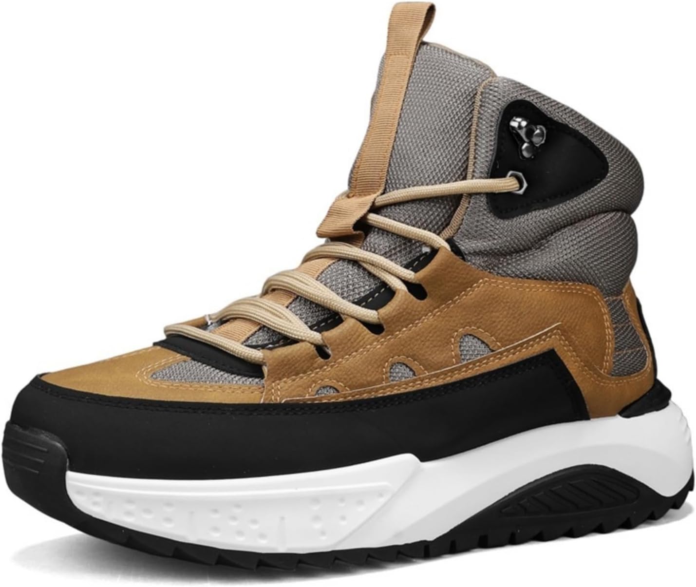 Кроссовки HOUDBDOL для мужчин с высоким верхом и флисовой подкладкой для увеличения роста - модные ботинки с молнией, плетеной тканью, толстой подошвой, зимние, теплые, повседневные, в стиле тенниса, ретро, плетеные прогулочные ботинки, хаки
Кроссовки HOUDBDOL для мужчин с высоким верхом и флисовой подкладкой для увеличения роста - модные ботинки с молнией, плетеной тканью, толстой подошвой, зимние, теплые, повседневные, в стиле тенниса, ретро, плетеные прогулочные ботинки, хаки