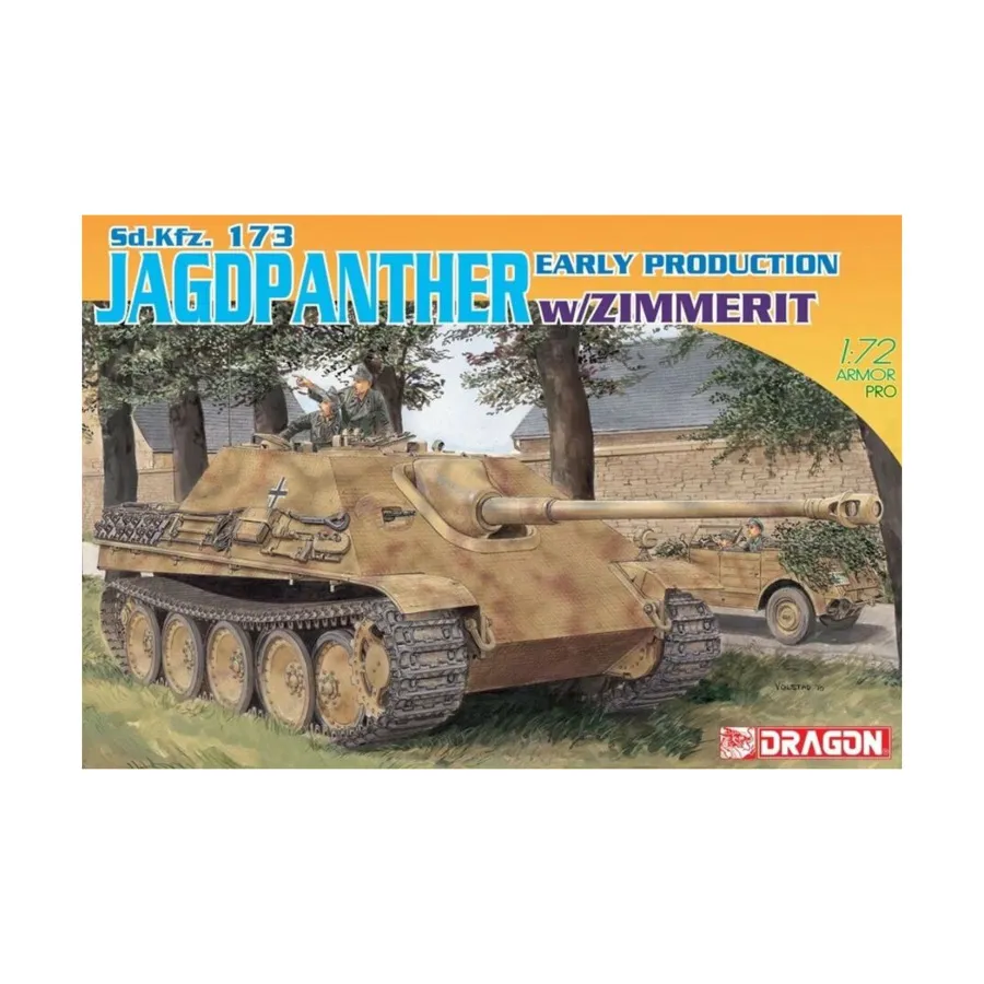 Sd.Kfz 173 Jagdpanther с Циммеритом (раннее производство), Dragon Models - Armor Pro Series (1:72)
Sd.Kfz 173 Jagdpanther с Циммеритом (раннее производство), Dragon Models - Armor Pro Series (1:72)