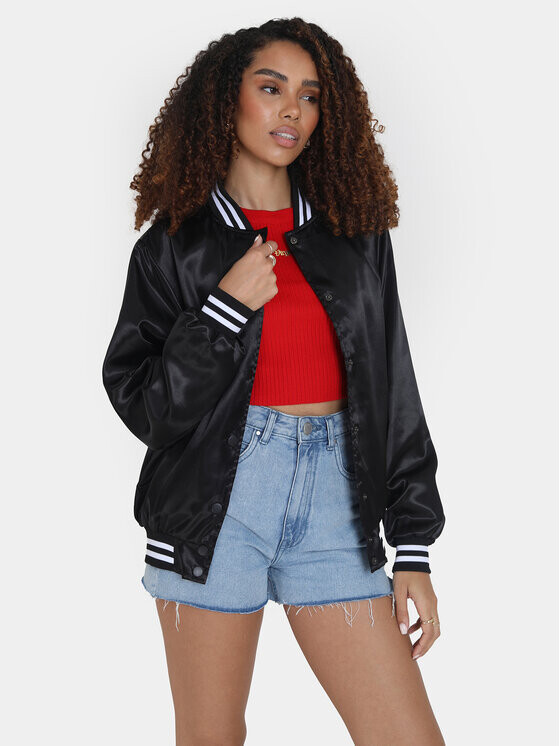 Бомбер прямого кроя Brave Soul, черный
Бомбер прямого кроя Brave Soul, черный