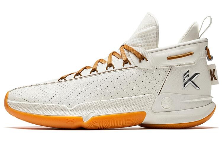 ANTA KT9 Баскетбольные кроссовки мужские, Цвет слоновой кости/коричневый из цельной пшеницы, Серый, ANTA KT9 Баскетбольные кроссовки мужские, Цвет слоновой кости/коричневый из цельной пшеницы