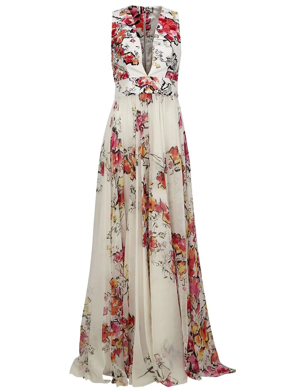 Вечернее платье с цветочным принтом Zuhair Murad, белый
Вечернее платье с цветочным принтом Zuhair Murad, белый