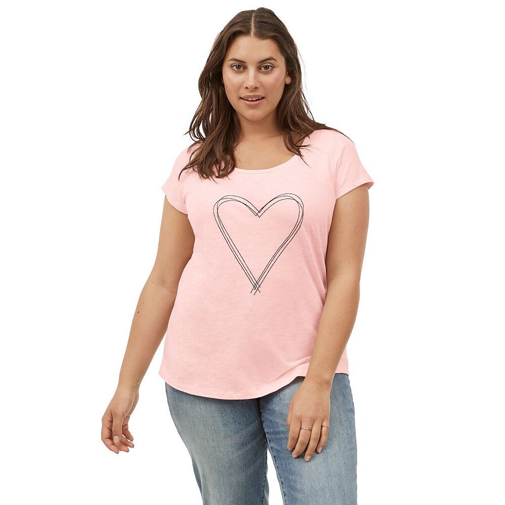 Женская футболка больших размеров Ellos с круглым вырезом и рисунком, цвет Pale Blush Heart
Женская футболка больших размеров Ellos с круглым вырезом и рисунком, цвет Pale Blush Heart