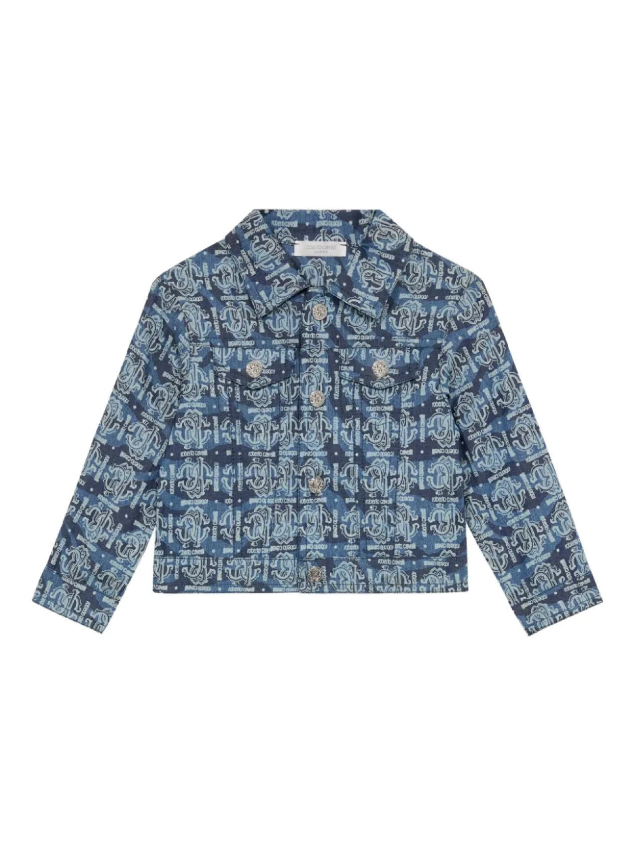 Джинсовая куртка с монограммой Roberto Cavalli Junior, синий
Джинсовая куртка с монограммой Roberto Cavalli Junior, синий