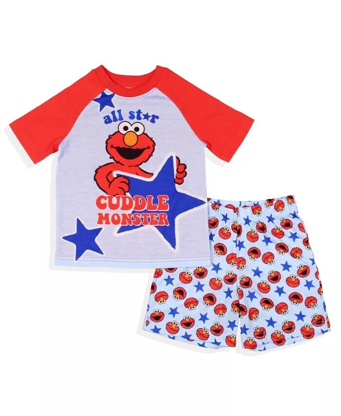Короткий пижамный комплект для сна Elmo All Star Cuddle Monster для мальчиков и девочек Sesame Street, синий
Короткий пижамный комплект для сна Elmo All Star Cuddle Monster для мальчиков и девочек Sesame Street, синий