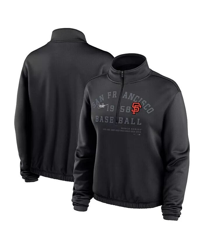 Женская черная толстовка San Francisco Giants Rewind Splice Half-Zip с полуукороченным подолом Nike
Женская черная толстовка San Francisco Giants Rewind Splice Half-Zip с полуукороченным подолом Nike