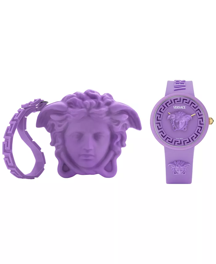 Женские часы Swiss Purple с силиконовым ремешком, 38 мм Versace
Женские часы Swiss Purple с силиконовым ремешком, 38 мм Versace
