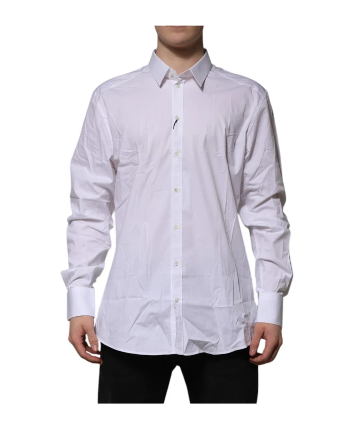 Белая хлопковая классическая рубашка с золотыми акцентами. Dolce & Gabbana, белый
Белая хлопковая классическая рубашка с золотыми акцентами. Dolce & Gabbana, белый