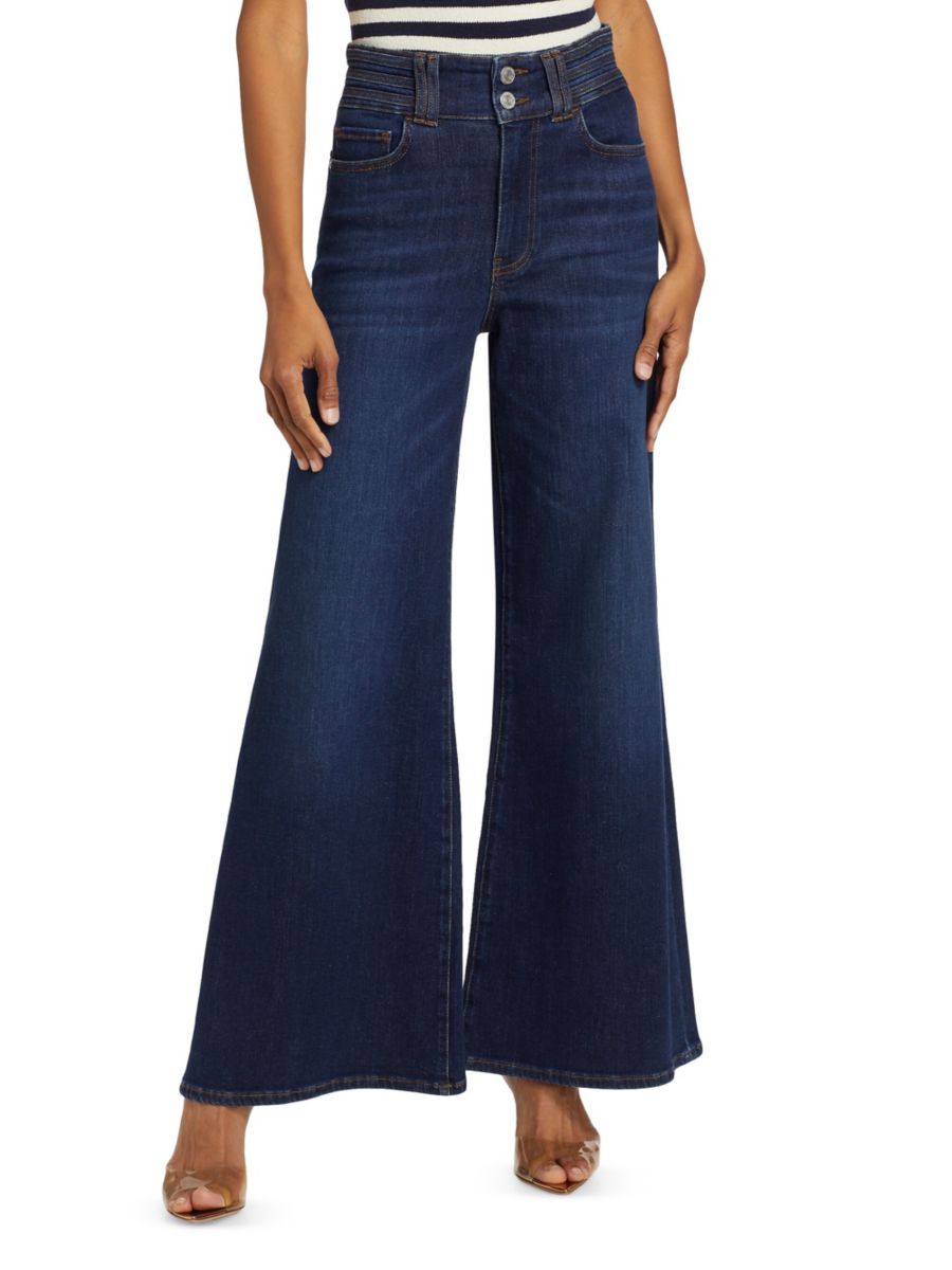 Джинсы с широкими штанинами и тройной окантовкой Frame, цвет Minnow
Джинсы с широкими штанинами и тройной окантовкой Frame, цвет Minnow