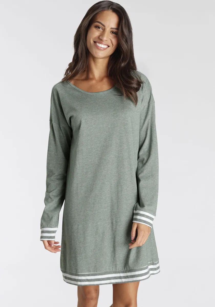 Ночная рубашка Vivance Dreams с полосками, хаки
Ночная рубашка Vivance Dreams с полосками, хаки