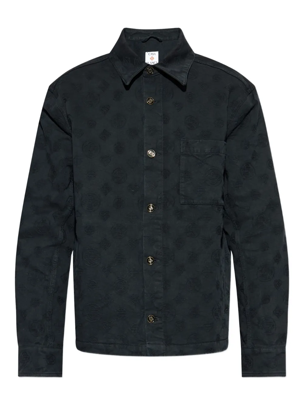 Рубашка с тисненым логотипом Casablanca, черный
Рубашка с тисненым логотипом Casablanca, черный