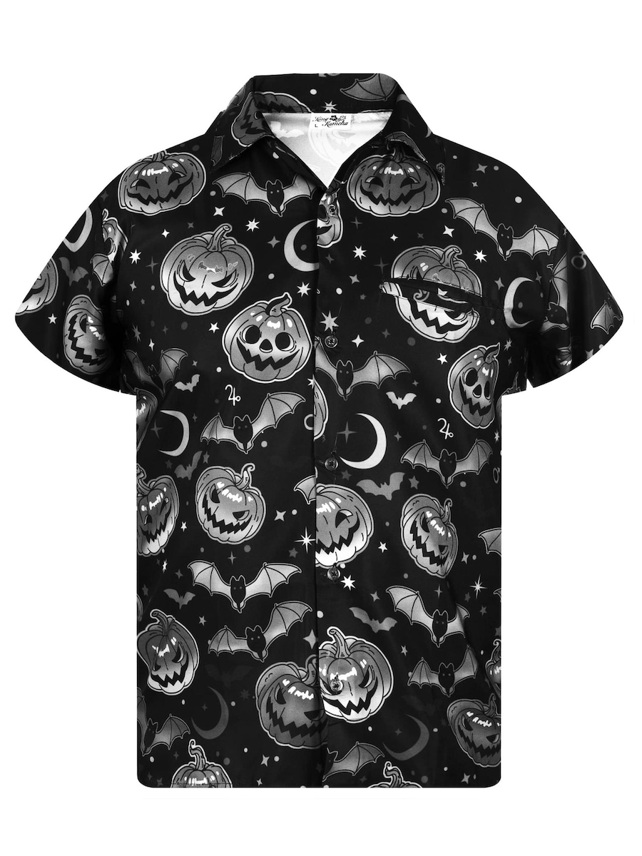 Рубашка King Kameha Helloween Pumpkin Bat, черный
Рубашка King Kameha Helloween Pumpkin Bat, черный