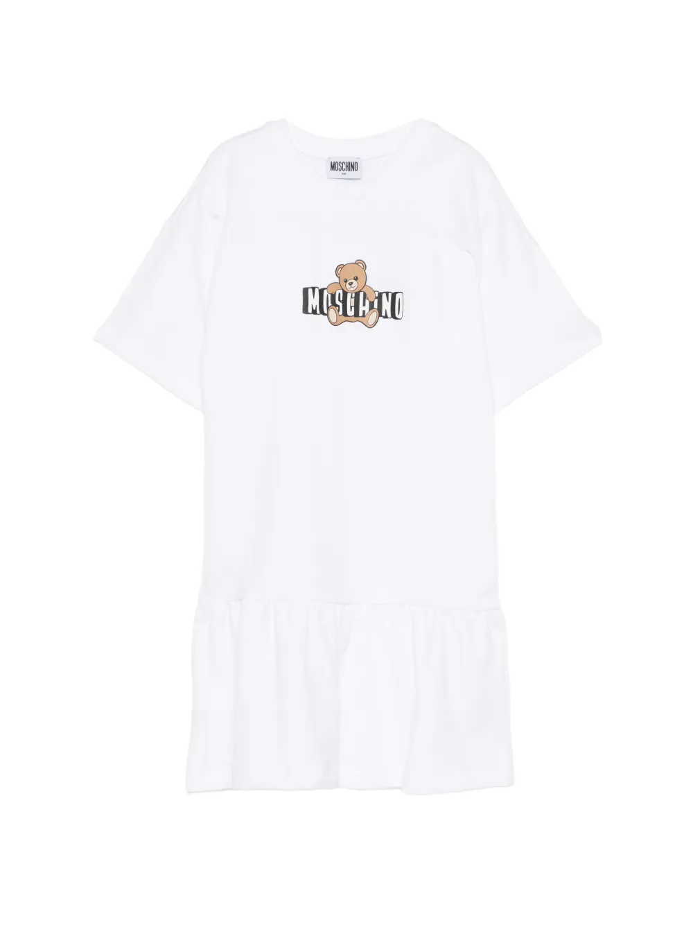 Платье с оборками и принтом "тедди" Moschino Kids, белый
Платье с оборками и принтом "тедди" Moschino Kids, белый