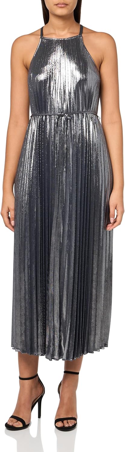 Женское платье Tommy Hilfiger без рукавов с халтер-воротом и складками по всей поверхности, Captain/Gunmetal
Женское платье Tommy Hilfiger без рукавов с халтер-воротом и складками по всей поверхности, Captain/Gunmetal