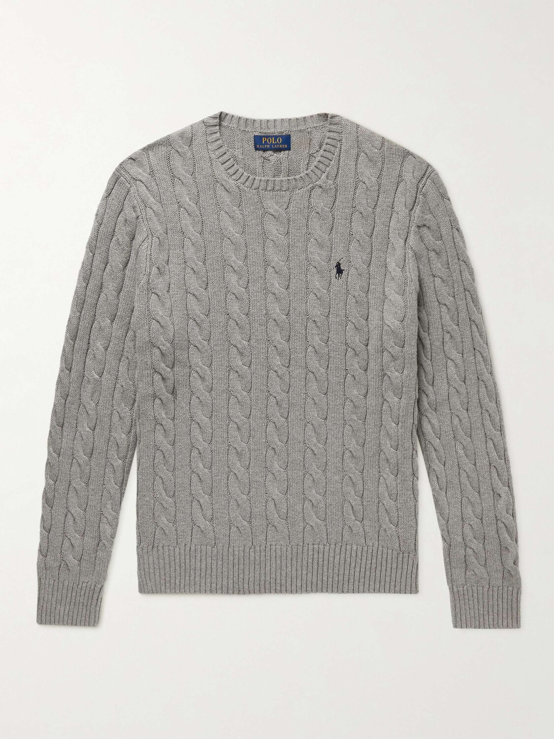 Хлопковый свитер косой вязки POLO RALPH LAUREN, серый
Хлопковый свитер косой вязки POLO RALPH LAUREN, серый