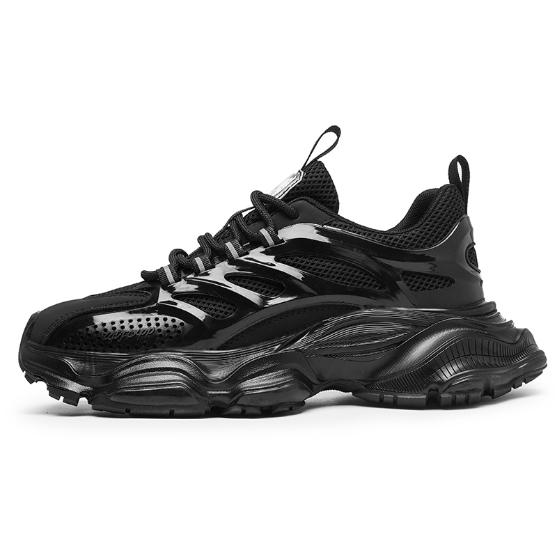 Амортизирующие, противоскользящие, износостойкие, дышащие, увеличивающие рост низкие, массивные кроссовки для мужчин Wooden Rabbit, Black
Амортизирующие, противоскользящие, износостойкие, дышащие, увеличивающие рост низкие, массивные кроссовки для мужчин Wooden Rabbit, Black