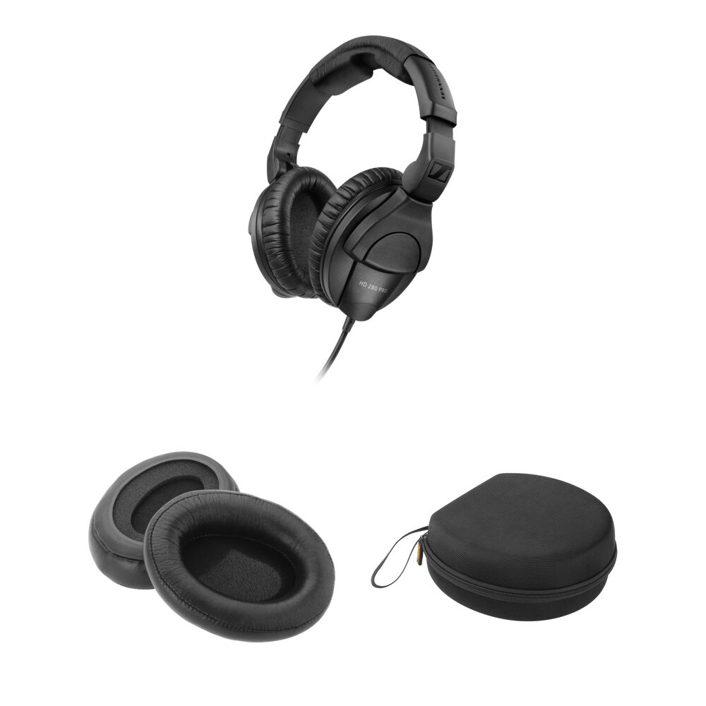 Sennheiser HD 280 Pro Закрытые охватывающие наушники и комплект аксессуаров
Sennheiser HD 280 Pro Закрытые охватывающие наушники и комплект аксессуаров