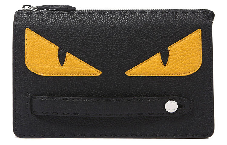 FENDI Кожаный клатч Cow Leather для мужчин, черный/желтый
FENDI Кожаный клатч Cow Leather для мужчин, черный/желтый