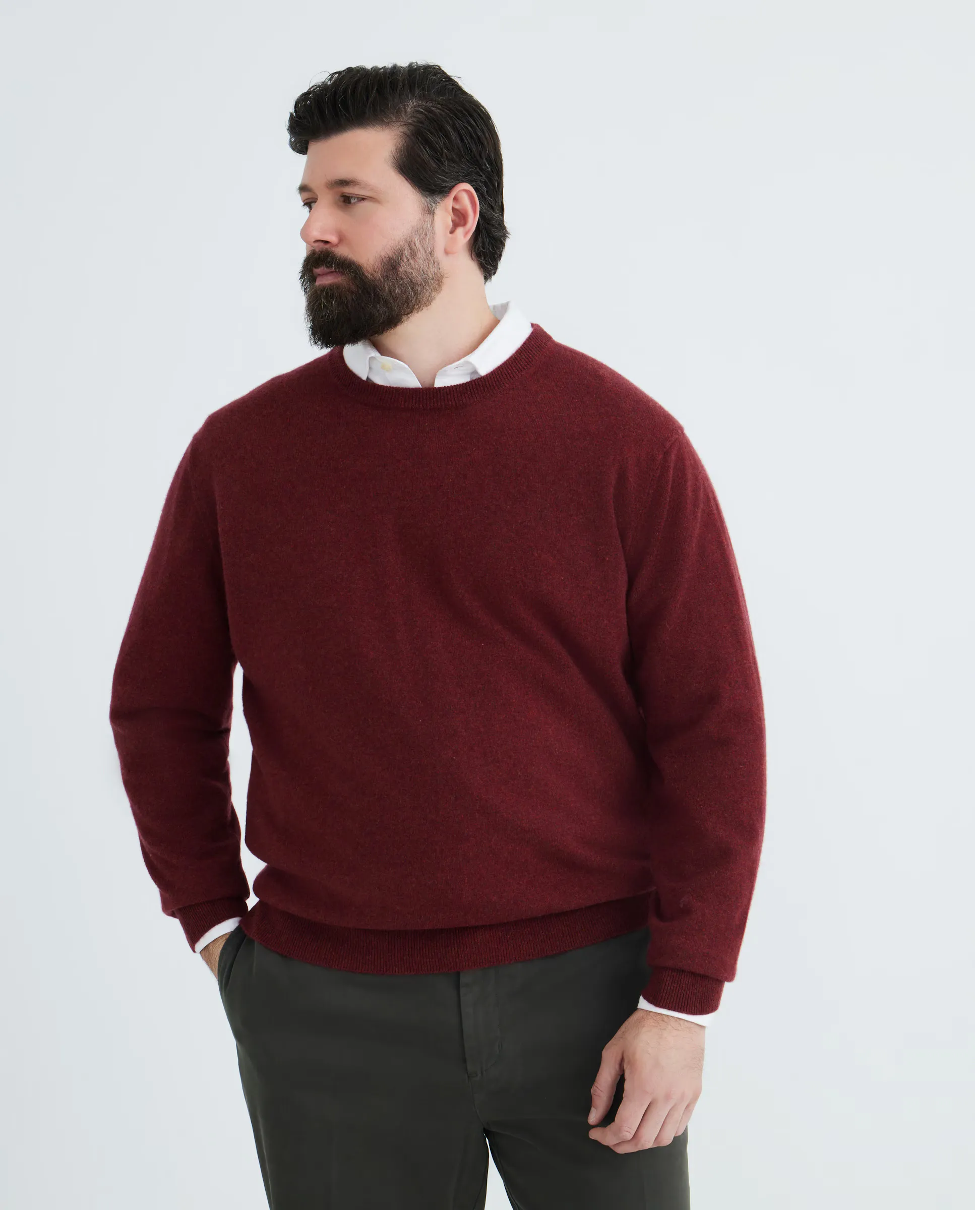 Мужской джемпер с круглым воротником, гладкий, кашемировый Emidio Tucci, красный
Мужской джемпер с круглым воротником, гладкий, кашемировый Emidio Tucci, красный