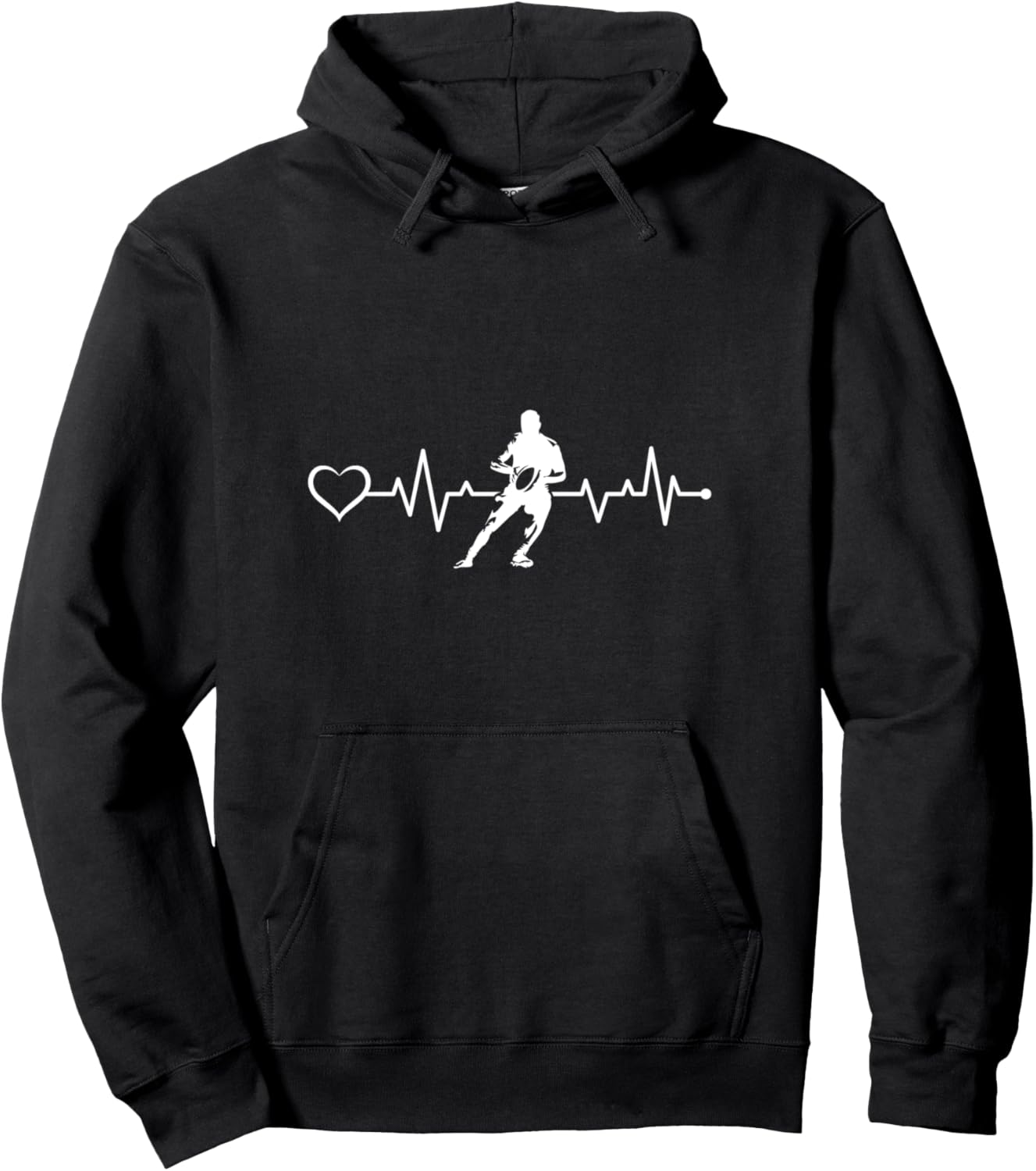 Толстовка с изображением сердцебиения регбиста Rugby Heartbeat, черный
Толстовка с изображением сердцебиения регбиста Rugby Heartbeat, черный