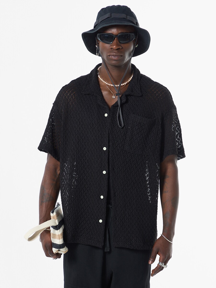 Рубашка на пуговицах Comfort fit VAMOS CLO Nemesia, черный 
Рубашка на пуговицах Comfort fit VAMOS CLO Nemesia, черный