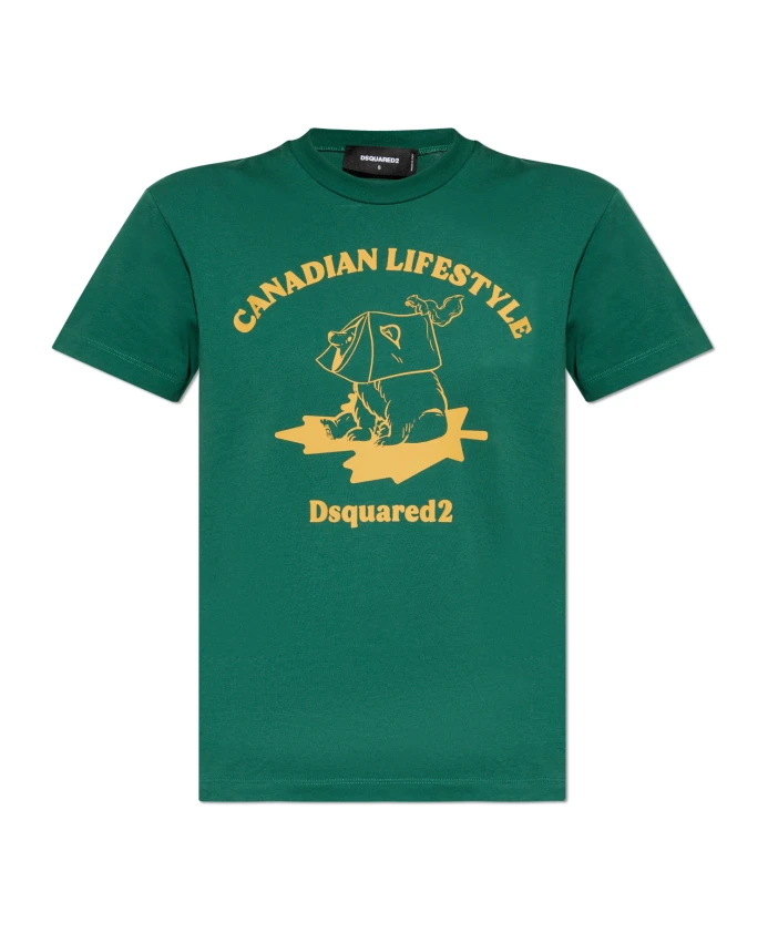 Футболка с принтом Dsquared2, зеленый
Футболка с принтом Dsquared2, зеленый