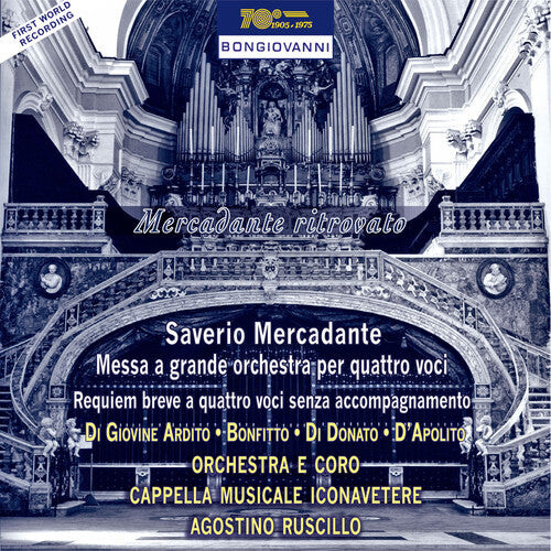 CD диск Mercadante / Ardito / Bonfitto / Donato: Messa a Grande Orch Per Quattro Voci
CD диск Mercadante / Ardito / Bonfitto / Donato: Messa a Grande Orch Per Quattro Voci